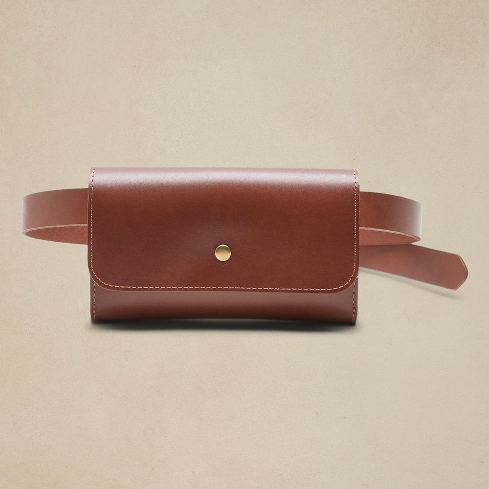 NWT Genuine Leather Belt Bag